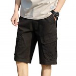 ASLIMAN Men's Cargo Shorts Relaxed Fit Casual Outdoor Short Pants with Pockets