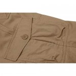 HOPATISEN Men's 3/4 Capri Pants Below Knee Cargo Shorts Camping Shorts Long Shorts Men Work Shorts with 7 Pockets