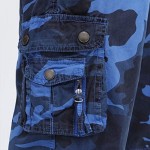 IDEALSANXUN Men's Casual Loose Fit Multi-Pockets Military Cargo Shorts