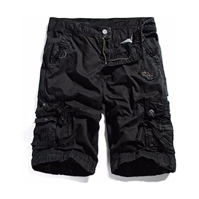 KEYBUR Cotton Twill Army Cargo Multi-Pocket Shorts Outdoor Wear Lightweight