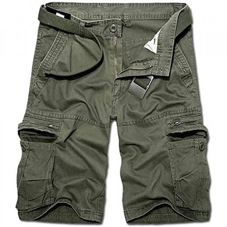 KOCTHOMY Men's Summer Relaxed Fit Outdoor Cargo Shorts