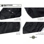 Kolongvangie Cargo Shorts Elastic Waist Drawstring Cotton Casual Outdoor Lightweight Shorts with Multi Pockets