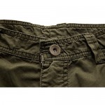Leward Men's Cotton Twill Cargo Shorts Outdoor Wear Lightweight