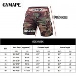 Men's Vintage Cargo Shorts Multi Pocket Loose Relaxed Fit Camouflage 100% Heavy Cotton