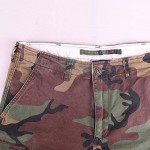 Men's Vintage Cargo Shorts Multi Pocket Loose Relaxed Fit Camouflage 100% Heavy Cotton