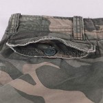 Men's Vintage Cargo Shorts Relaxed Fit Camouflage 100% Heavy Cotton