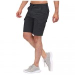 RIJING Men’s outw Cargo Shorts Regular Fit Cotton Walk Shorts with Drawstring