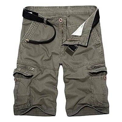 SIGAWN Camo Cargo Shorts Men's Casual Lightweight Outdoor Summer Shorts with Zipper Pockets with 8 Pockets