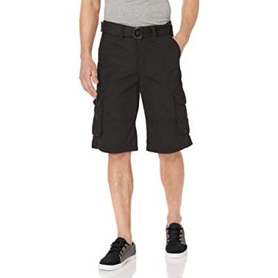 Southpole Men's All-Season Belted Ripstop Basic Cargo Short-Reg and Big & Tall Sizes