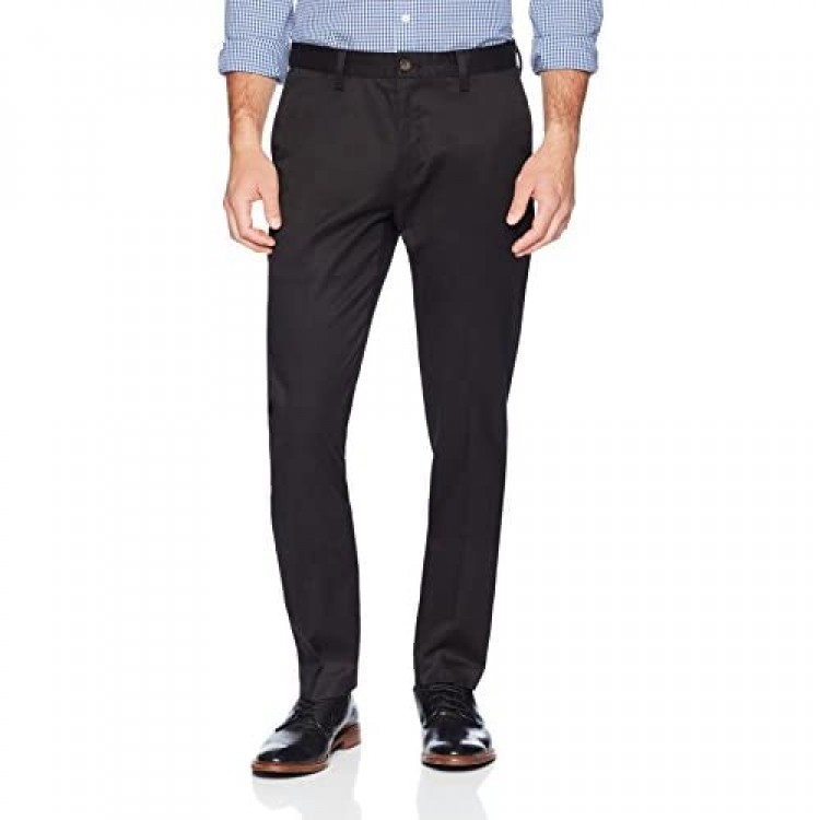 Brand - Buttoned Down Men's Slim Fit Non-Iron Dress Chino Pant Black 36W x 34L