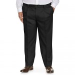 Essentials Men's Big & Tall Classic-fit Wrinkle-Resistant Pleated Dress Pant fit by DXL