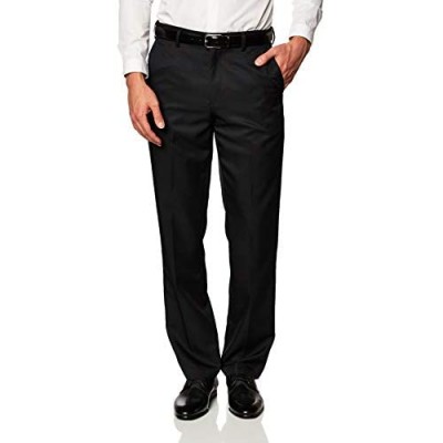  Essentials Men's Expandable Waist Classic-Fit Flat-Front Dress Pants