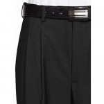 GIOVANNI UOMO Mens Pleated Front Expandable Waist Dress Pants