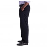 Haggar Men's Big-Tall Premium No Iron Classic Fit Expandable Waist Plain Front Pant