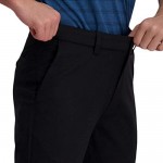Haggar Men's Cool Right Performance Flex Solid Slim Fit Flat Front Pant