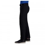 Haggar Men's Cool Right Performance Flex Solid Straight Fit Flat Front Pant