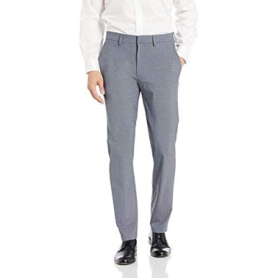 J.M. Haggar Men's Subtle Plaid Stretch Slim Fit Suit Separate Pant