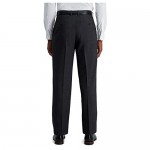J.M. Haggar Textured Grid 4-Way Stretch Classic Fit Flat Front Hidden Expandable Waistband Dress Pant