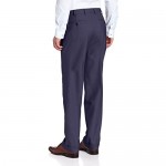 Louis Raphael Men's Luxe 100% Wool Pleated Dress Pant with Hidden Extension Waist Band