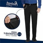 Pembrook Mens Dress Pants Expandable Waist - Dress Slacks for Men -Travel Golf Business