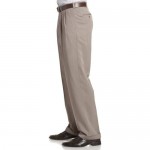 Perry Ellis Men's Classic Fit Double Pleated Cuffed Pant