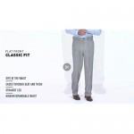 Sportoli Men's Cool Classic Fit Hidden Expandable Waist Plain Front Dress Pants