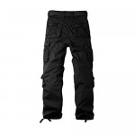 OCHENTA Men's Casual Military Cargo Pants 8 Pockets Work Combat Outdoor Trousers