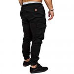 THWEI Men's Cargo Pants Slim Fit Casual Jogger Pant Chino Trousers Sweatpants