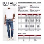 Buffalo David Bitton Men's Driven Straight Leg Jean in Worn and Torn Wash