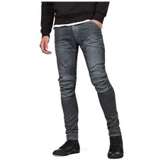 G-Star Raw Men's 5620 Knee Zip Superslim Jeans in Loomer Grey Superstretch