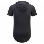 Aiyino Men's S-5X Short/Long Sleeve Fashion Athletic Hoodies Sport Sweatshirt Hip Hop Pullover