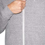 American Apparel unisex-adult Peppered Fleece Long Sleeve Zip Hoodie