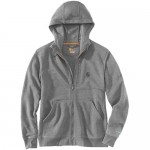 Carhartt Men's Force Relaxed Fit Midweight Full-Zip Sweatshirt Black Heather X-Large