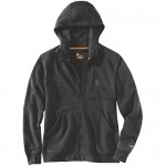 Carhartt Men's Force Relaxed Fit Midweight Full-Zip Sweatshirt Black Heather X-Large
