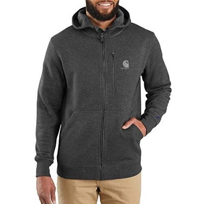 Carhartt mens Force Relaxed Fit Midweight Full-zip Sweatshirt Black Heather XX-Large Tall US