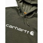 Carhartt Men's Tall Size Big & Tall Force Delmont Signature Graphic Hooded Sweatshirt