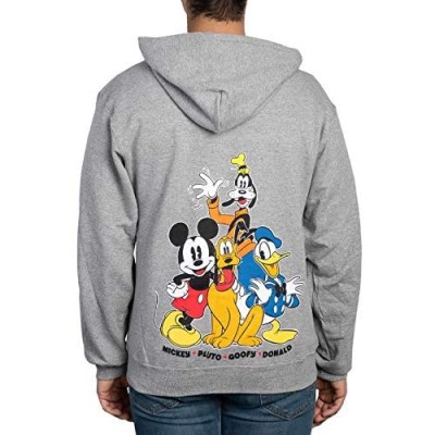 Disney Hoodie Mickey Mouse Donald Goofy Pluto Zip Up