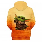 ForeverShine JNFCO Baby Yoda 3D Printed Long Sleeve Hoodies Men and Women Pullover Sweatshirt with Pocket