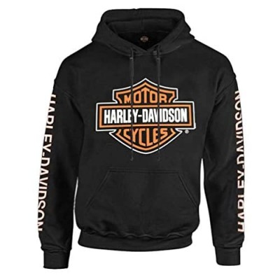 Harley-Davidson Men's Bar & Shield Logo Pullover Hoodie - Black 30297503