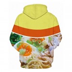 Keasmto 3D Ramen Chicken Noodle Soup Hoodie Beef Sweatshirt for Men Women Cotton Cute