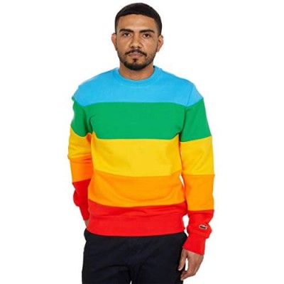 Lacoste Men's Long Sleeve Polaroid Colorblock Crewneck Sweatshirt