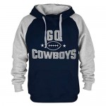 Mens Go Football Team Embroidery Soft Cotton Pullover Hoodie
