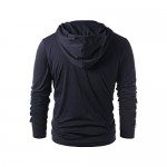 Men's Gothic Steampunk Shirts Sweatshirt Lace Up Long Sleeve Pullover Hooded Tee Tops