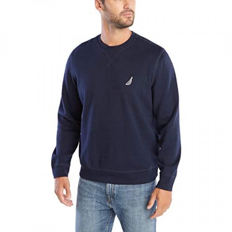 Nautica Men's Basic Crew Neck Fleece Sweatshirt