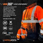 SafetyShirtz SS360 Wildland Hoodie - Orange - ANSI Class 3 - PNW Sasquatch