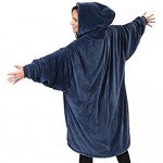 THE COMFY Original | Oversized Microfiber & Sherpa Wearable Blanket Seen On Shark Tank One Size Fits All Blue