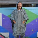 virblatt - Mexican Poncho Men | 100% Cotton | Blanket Poncho | Reversible | Hippie Sweater Baja Hoodie Pancho Drug Rug