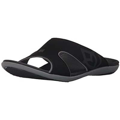 Spenco Men's Kholo Slide Sandal Carbon/Pewter 9 W