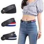 3 Pack No Buckle Elastic Belt for Women and Men Elastic waistband Elastic belt suitable for beltless pants