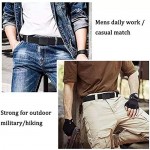 3Pack Nylon Military Tactical Men Belt Webbing Canvas Outdoor Web Belt with Plastic Buckle Fits Pant Up to 45